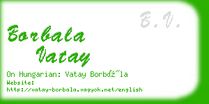 borbala vatay business card